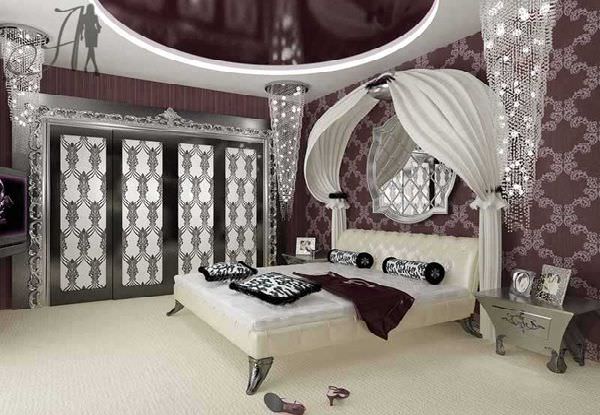 dormitor glamour mobila de dormitor de lux