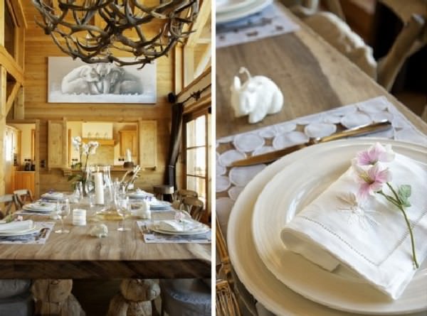 Cabana din lemn, casa de lemn, decor interior cu lemn