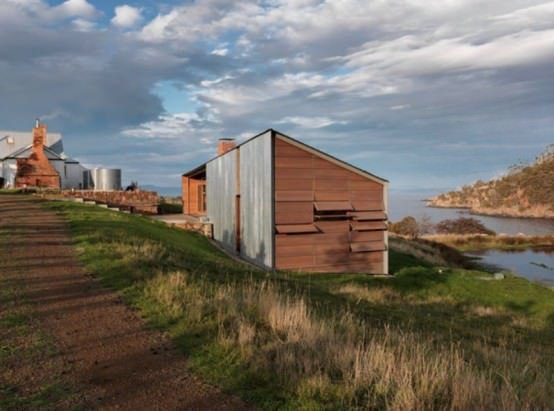 casa de vacanta din lemn din Tasmania