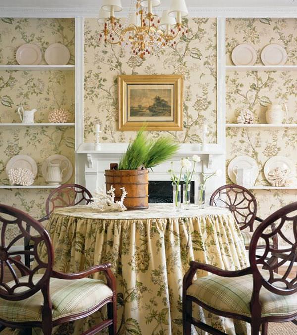 sufragerie in stil francez tapet design francez