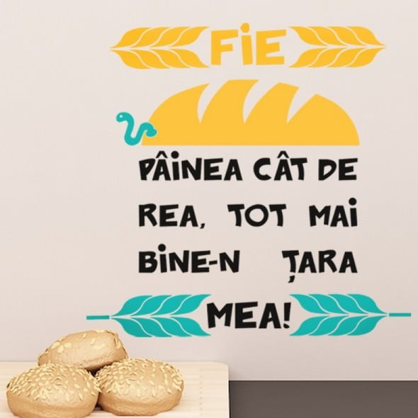 Deco art din categoria " Made in Romania" 1 autocolant pentru bucatarie