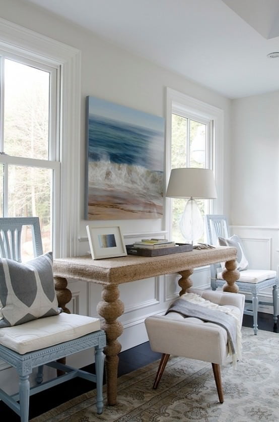 10 livinguri inspirate de mare 10 tablou cu valuri