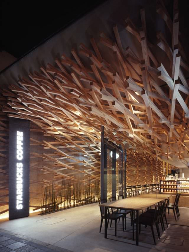 Starbucks Kengo Kuma cafenea Starbucks