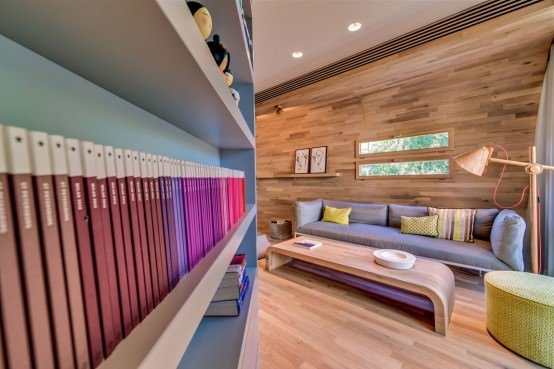 design interior cu lemn masiv - apartament modern