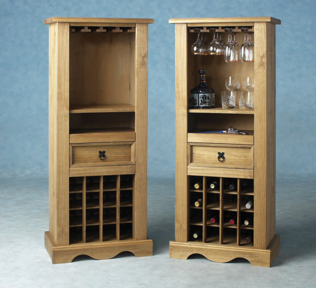 mobila din lemn masiv cabinet pentru sticle