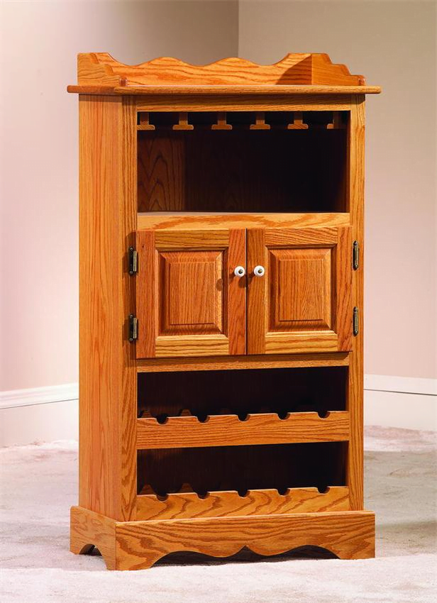 mobila din lemn masiv - cabinet pentru sticle