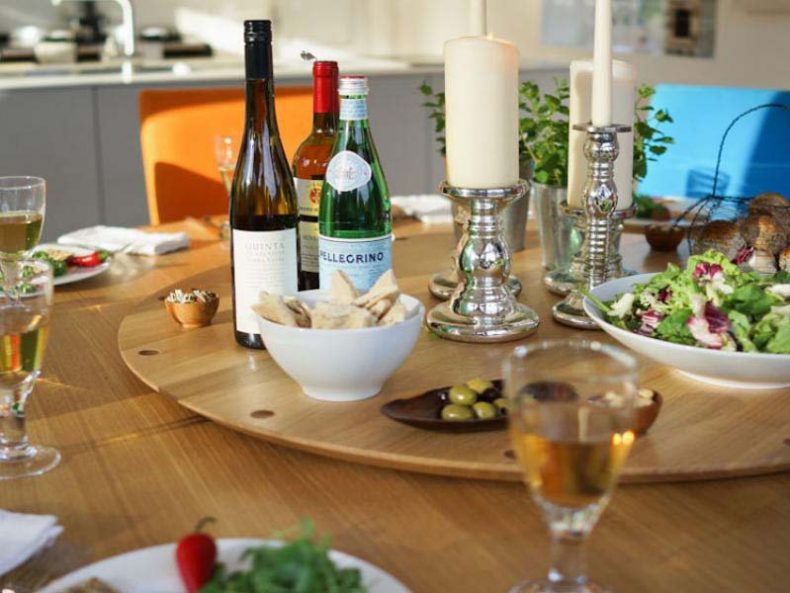 Sistemul rotativ Lazy Susan sau Mary pentru mesele rotunde 3 sistemul rotativ de la Berrydesign