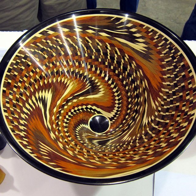 Boluri segmentate strunjite din lemn 11 Segmented Wood bowl by Hal Metlitzky