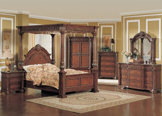 Dormitoare elegante în stilul vintage 4 mobila din lemn masiv de dormitor - dormitoare elegante