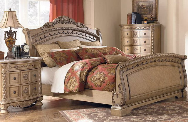 Dormitoare elegante în stilul vintage 7 mobila din lemn masiv de dormitor