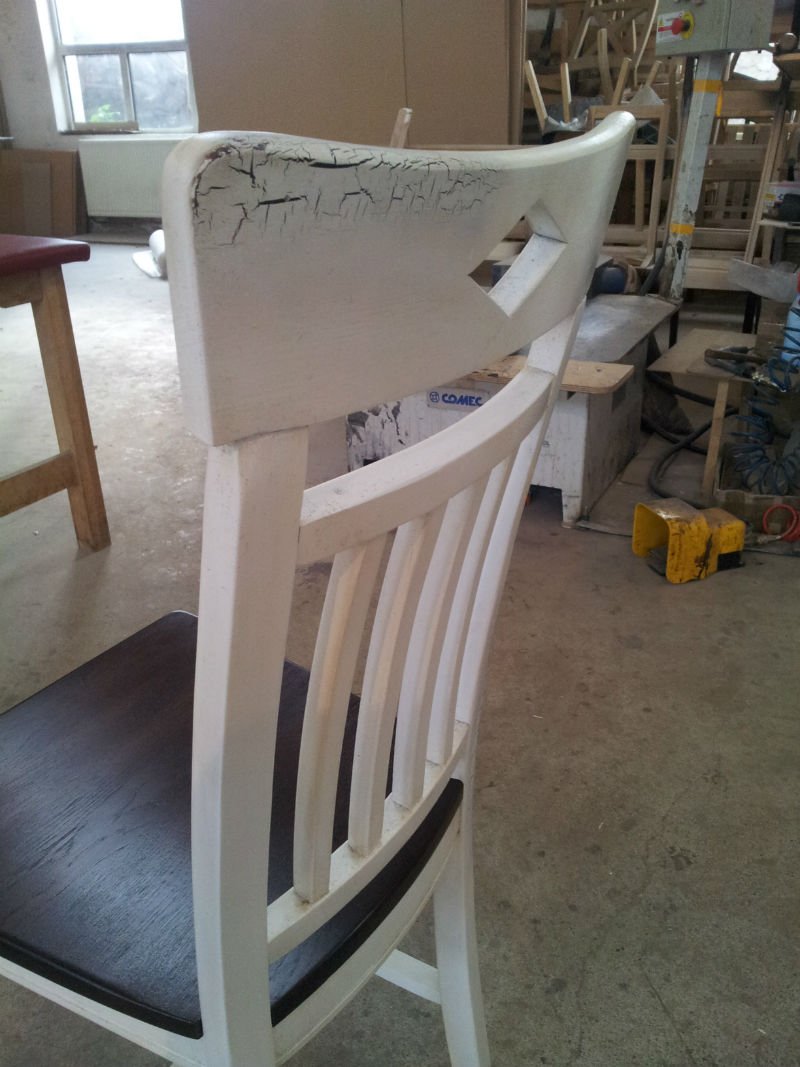 scaun stejar Dijon cu finisaj vintage antichizat