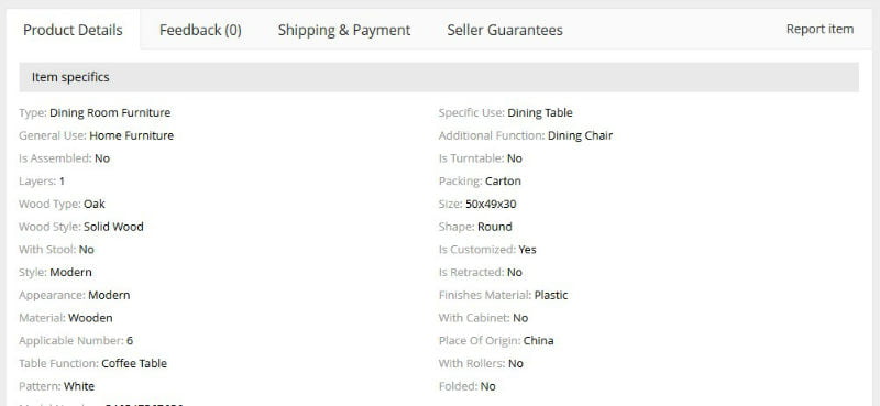Aliexpress - Alternative din afara Europei pentru mobila din stejar 3 Aliexpress