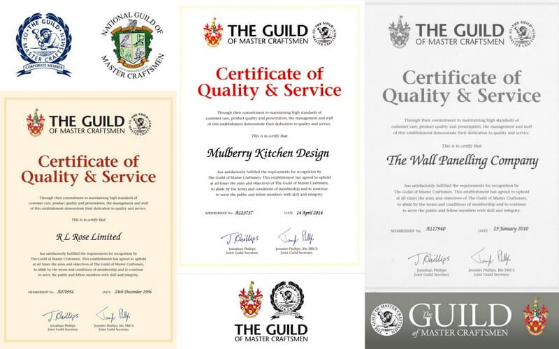 Ghilda - asociere de meșteșugari sau negustori pe domenii 3 certificate si sigle de ghilda