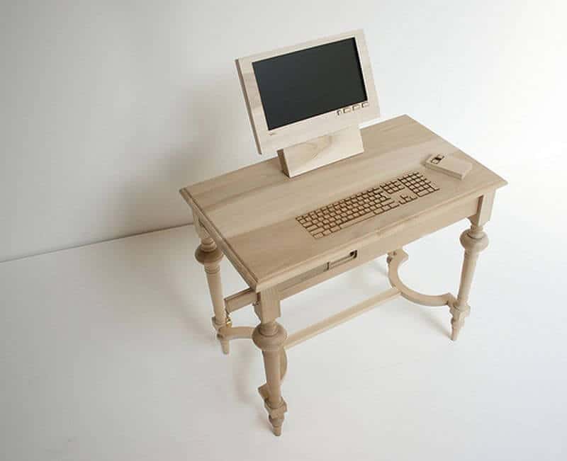 computer din lemn