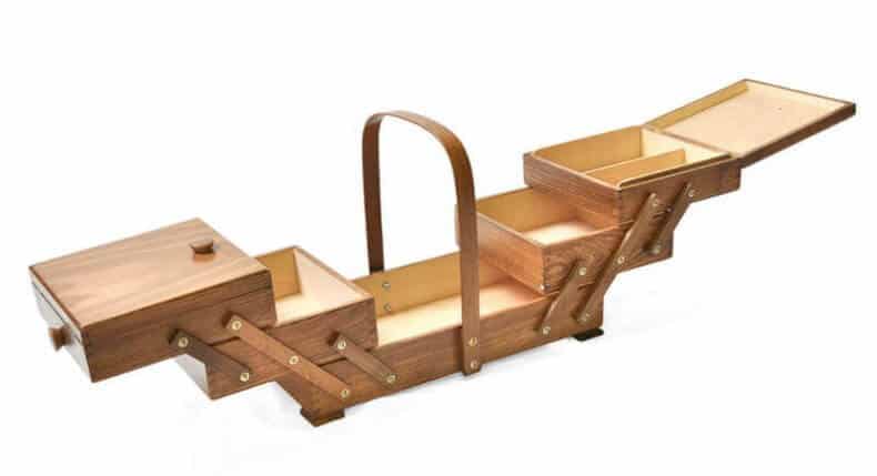 Mobilier derivat din cutie din lemn pentru accesorii de croitorie 9 idei pentru mobilier derivat din cutii de accesorii pentru cusut
