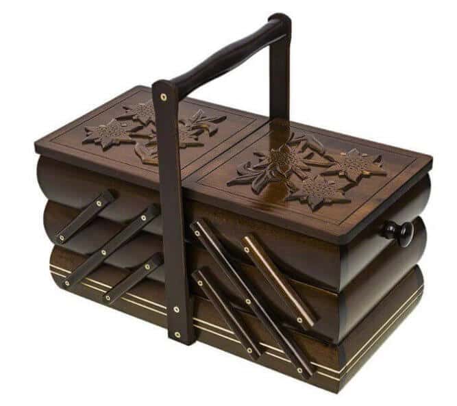 Mobilier derivat din cutie din lemn pentru accesorii de croitorie 6 idei pentru mobilier derivat din cutii de accesorii pentru cusut