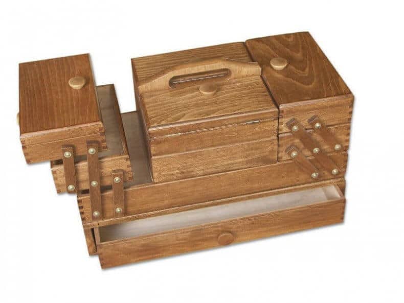 Mobilier derivat din cutie din lemn pentru accesorii de croitorie 4 idei pentru mobilier derivat din cutii de accesorii pentru cusut