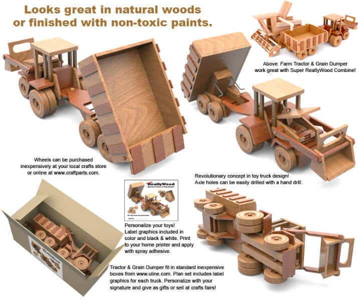 utilaje din lemn jucarii pentru copii