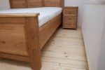 pat de dormitor matrimonial din stejar masiv - paturi din lemn masiv