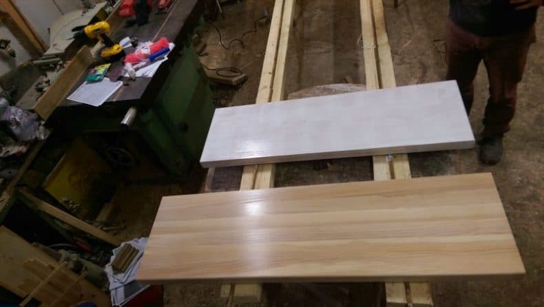 Finisaj White Wash - culoarea este muzică pentru ochii privitorului 4 trepte de frasin finisate