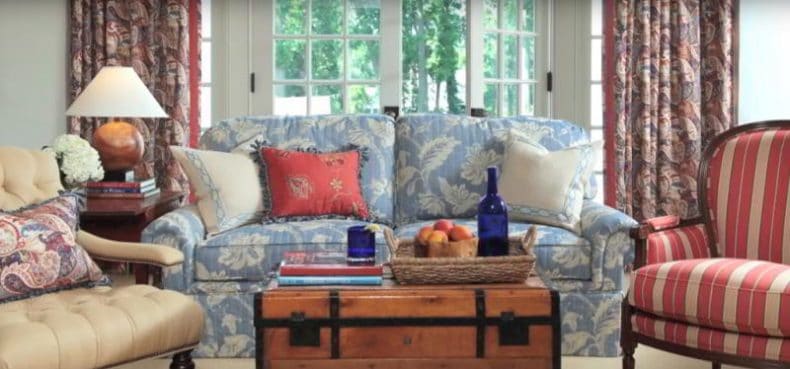 Calico eclectic style with Classic Blue