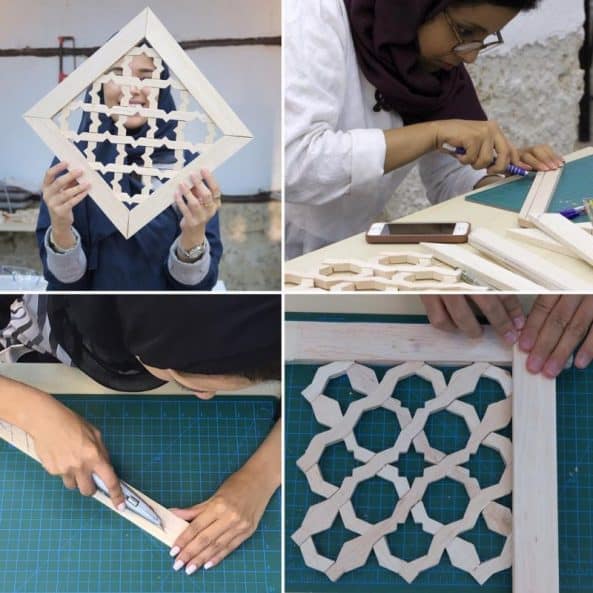 Mangour - tehnica araba pentru panel de ferestre 3 tehnica de prelucrare a lemnului în stil arab mangour