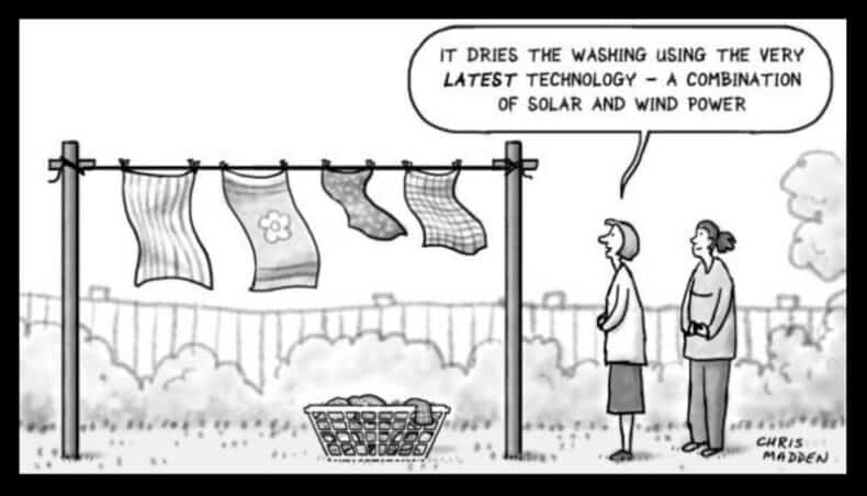 Uscător de haine cu energie solară și eoliană 1 comics