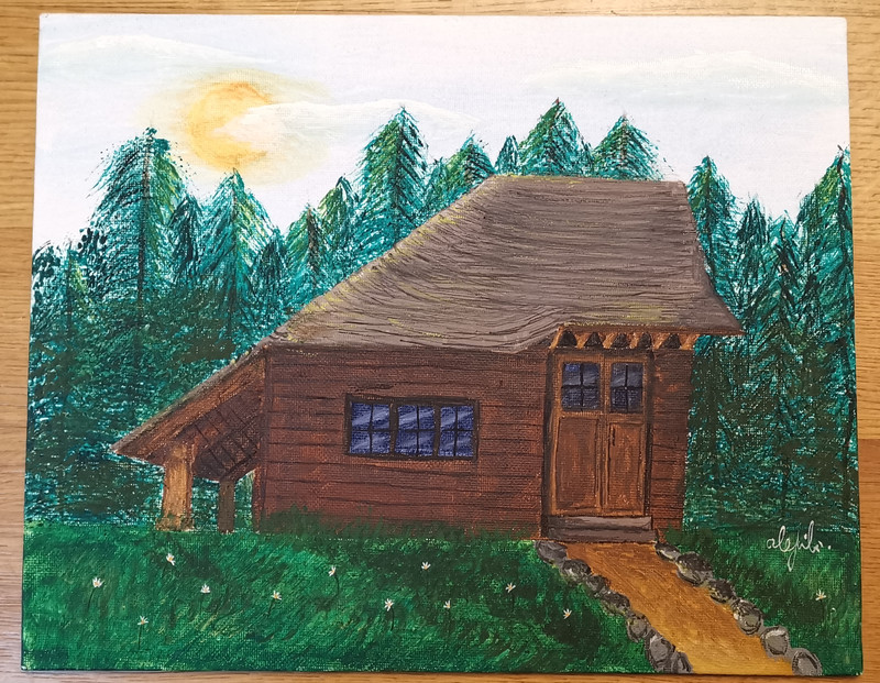 pictura Alexandra Filimon o poveste despre cabana din lemn