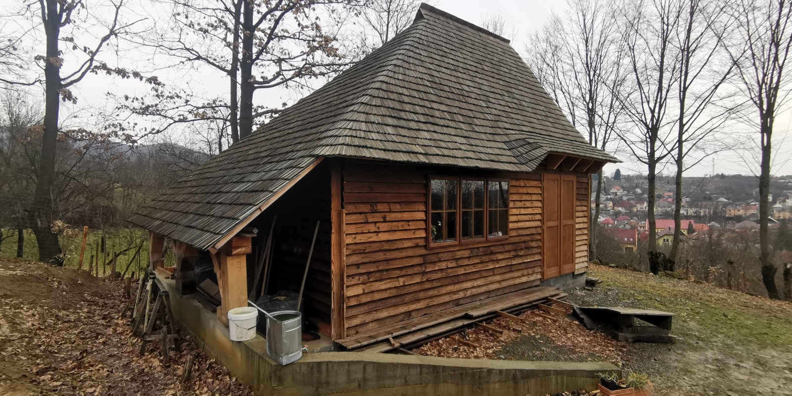 încălzire cabana din lemn