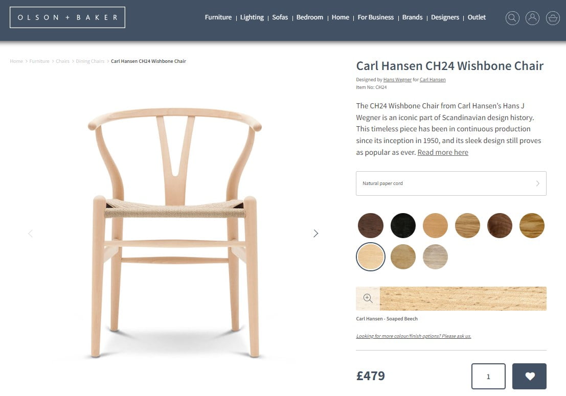 Wishbone Chair - CH 24- Hans Wegner - model de referință istoric 7 Ch24 soaped beech